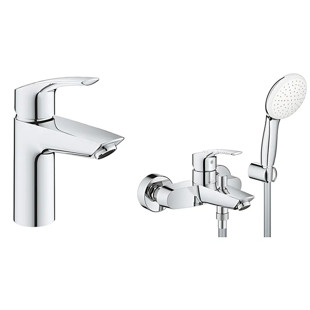 Набір змішувачів для ванної Grohe Eurosmart (UA123302S0) - Фото 1 Набір змішувачів для ванної Grohe Eurosmart (UA123302S0) - зображення 1
