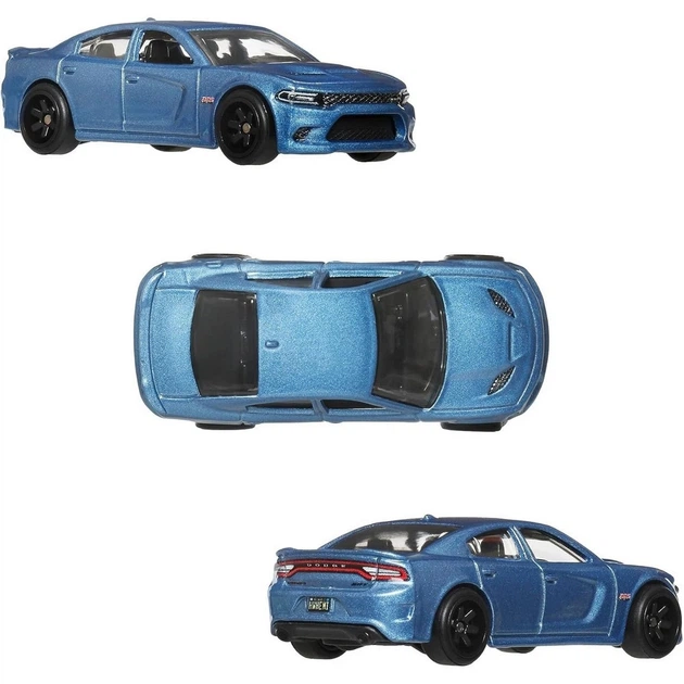 Набор машинок Premium Car Culture TwinPack 2018 Dodge Challenger SRT Demon and 2015 Dodge Charger SRT (Hot Wheels, 2 шт) - изображение 2