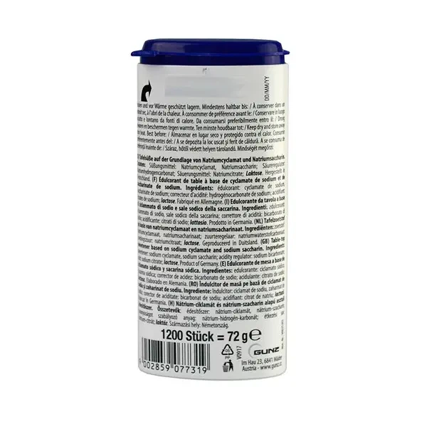 Замінник цукру Gina Sweetener у таблетках 1200 шт (077319) - изображение 3