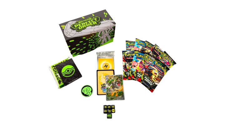 Картки Коллекционная Игра Pokemon Mega Evolution Perfect Order - Elite Trainer Box - Фото 2 Картки Коллекционная Игра Pokemon Mega Evolution Perfect Order - Elite Trainer Box - изображение 2