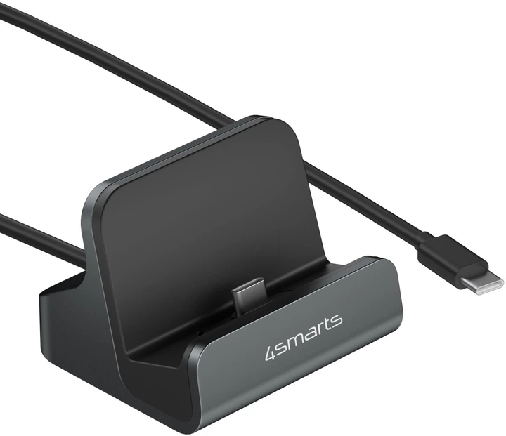 Stacja ładowania 4smarts VoltDock USB-C 60W Szara (4252011911134) - Zdjęcie 1 Stacja ładowania 4smarts VoltDock USB-C 60W Szara (4252011911134) - obraz 1