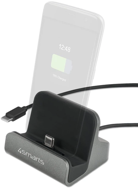 Stacja ładowania 4smarts VoltDock USB-C 60W Szara (4252011911134) - Zdjęcie 2 Stacja ładowania 4smarts VoltDock USB-C 60W Szara (4252011911134) - obraz 2