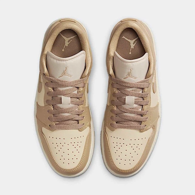 Кросівки унісекс Jordan Air Jordan 1 Low 38 Бежевий DC0774-203 - зображення 4