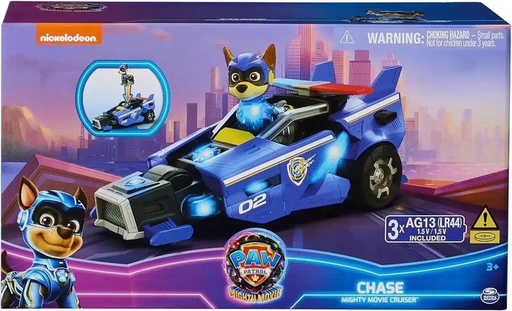 Игрушка «Щенячий патруль: Гонщик» Paw Patrol: The Mighty Movie, Toy Car with Action Figure - изображение 3