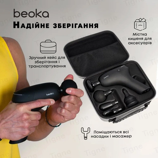 Перкуссионный массажер для тела Beoka Q7 - изображение 12