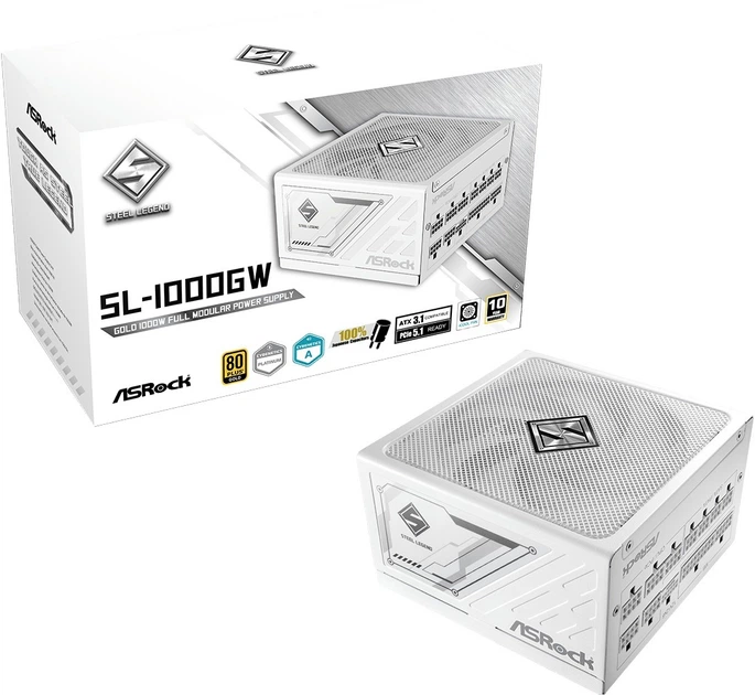 Блок питания 1000W ASRock SteelLegend White (SL-1000GW) - изображение 6