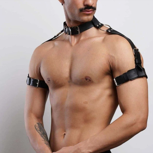 Портупея чоловіча BDSMU 10893 One size колір чорний - зображення 2
