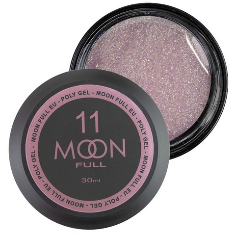 Полигель для ногтей №11 Moon Full Poly Gel 30 мл Бежевый с шиммером Полигель для маникюра - Фото 1 Полигель для ногтей №11 Moon Full Poly Gel 30 мл Бежевый с шиммером Полигель для маникюра - изображение 1