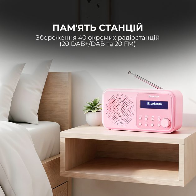 Радиоприемник Sharp DR-P420 Pink - Фото 9 Радиоприемник Sharp DR-P420 Pink - изображение 9