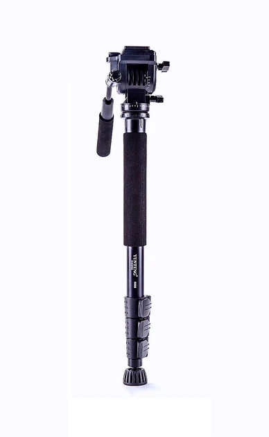 Монопод Yunteng VCT-588 з гідравлічною головою і складаною опорою для відеокамери та DSLR, висота 166 см (VCT-588 ) - зображення 4