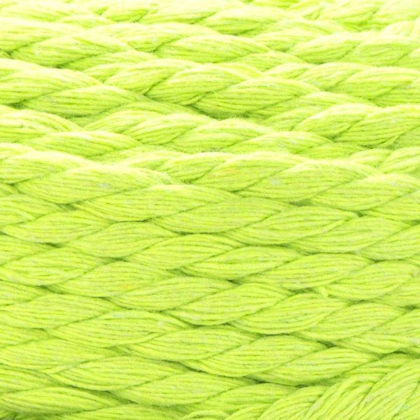 Шнур кручений для макраме YarnArt macrame rope 5мм яскраво-фісташковий 500г (№801) - Фото 2 Шнур кручений для макраме YarnArt macrame rope 5мм яскраво-фісташковий 500г (№801) - изображение 2