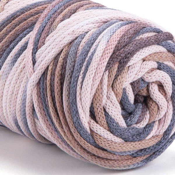 Шнур плетений YarnArt Macrame Cord VR 3mm сірий теракот (№928) - Фото 3 Шнур плетений YarnArt Macrame Cord VR 3mm сірий теракот (№928) - изображение 3