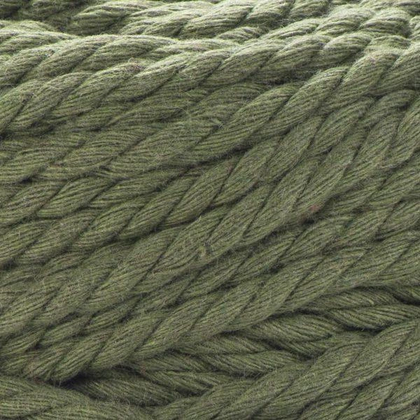 Шнур кручений для макраме YarnArt macrame rope 5мм зелений 500г (№787) - изображение 3