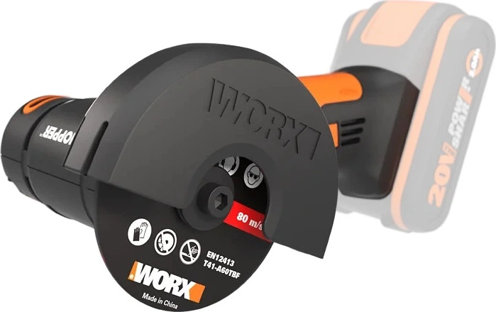 Кутова акумуляторна шліфмашина Worx Mini 20 В 76 мм WX801.9 без акумулятора та зарядного пристрою (6924328323020) - зображення 2