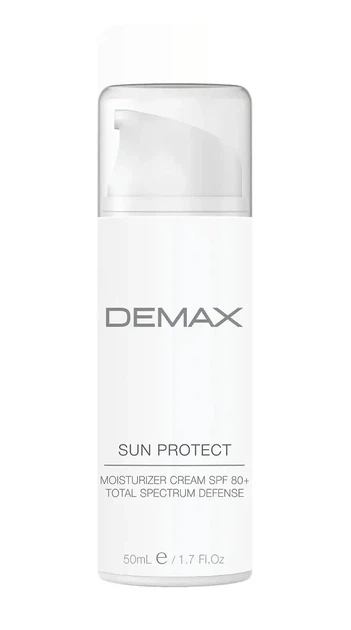 Антиоксидантний захисний зволожувач Demax Sun Protect Moisturizer Cream SPF-80+ 50 мл - Фото 1 Антиоксидантний захисний зволожувач Demax Sun Protect Moisturizer Cream SPF-80+ 50 мл - зображення 1