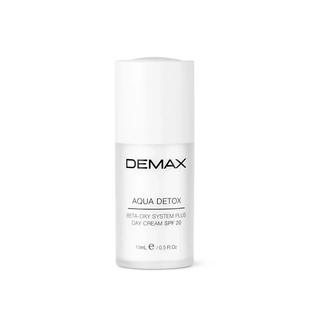 Денний крем SPF-20 Demax Aqua Detox Beta-Oxy System Plus Day Cream SPF 20 15 мл - Фото 1 Денний крем SPF-20 Demax Aqua Detox Beta-Oxy System Plus Day Cream SPF 20 15 мл - зображення 1