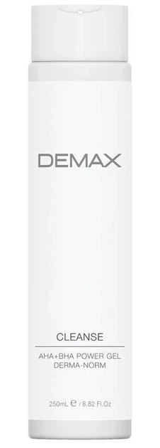 Очищаючий гель для комбінованої шкіри з АНА Demax Cleanse AHA+BHA Power Gel Derma-Norm 250 мл - Фото 1 Очищаючий гель для комбінованої шкіри з АНА Demax Cleanse AHA+BHA Power Gel Derma-Norm 250 мл - зображення 1