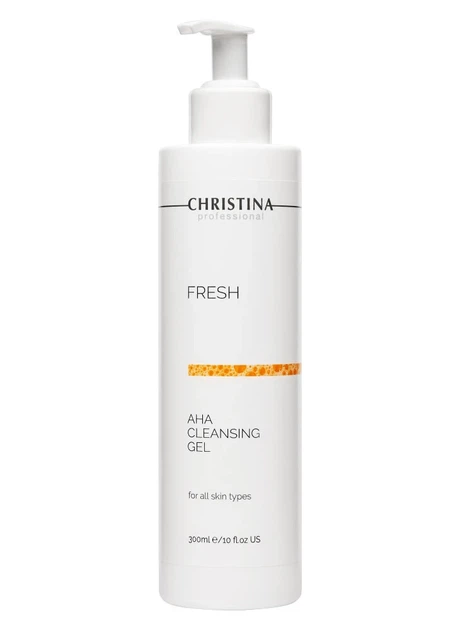 Очищающий гель с фруктовыми кислотами для всех типов кожи Christina Fresh AHA Cleansing Gel for all skin types 300 мл - Фото 1 Очищающий гель с фруктовыми кислотами для всех типов кожи Christina Fresh AHA Cleansing Gel for all skin types 300 мл - изображение 1