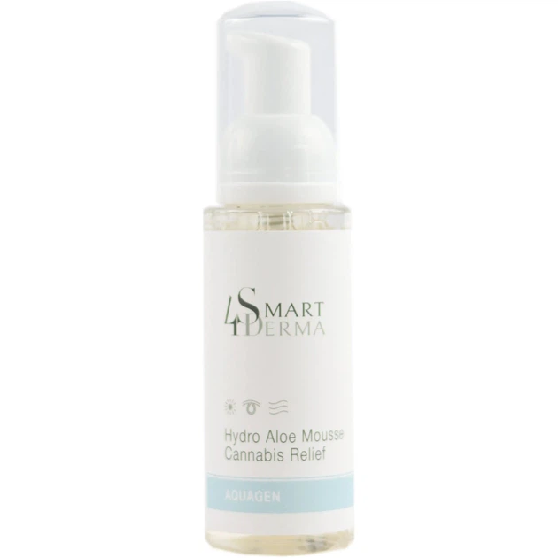 Пенка для сухой и чувствительной кожи с каннабисом Smart4Derma Hydro aloe mousse cannabis relief 80 мл - Фото 1 Пенка для сухой и чувствительной кожи с каннабисом Smart4Derma Hydro aloe mousse cannabis relief 80 мл - изображение 1
