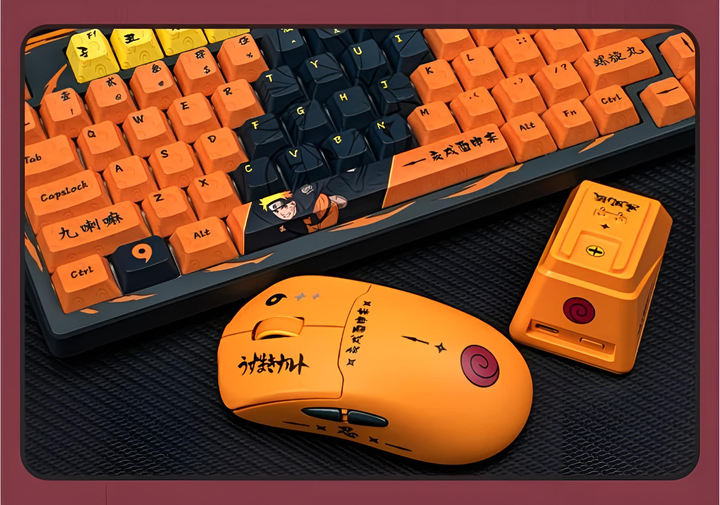Valkyrie x Naruto VK M1 Pro – бездротова ігрова миша 8K + тематична RGB-зарядна док-станція - зображення 4