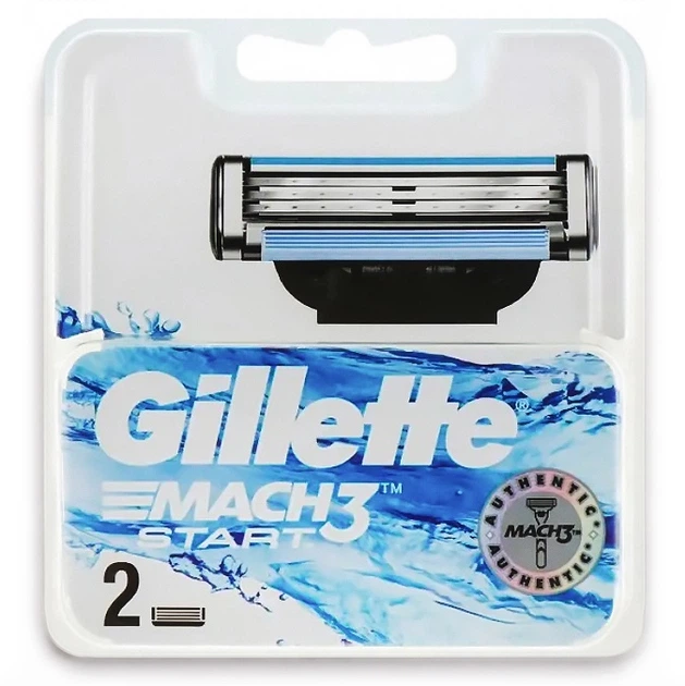 Сменные картриджи для бритья (лезвия) мужские Gillette Mach 3 Start, 2 шт - Фото 1 Сменные картриджи для бритья (лезвия) мужские Gillette Mach 3 Start, 2 шт - изображение 1