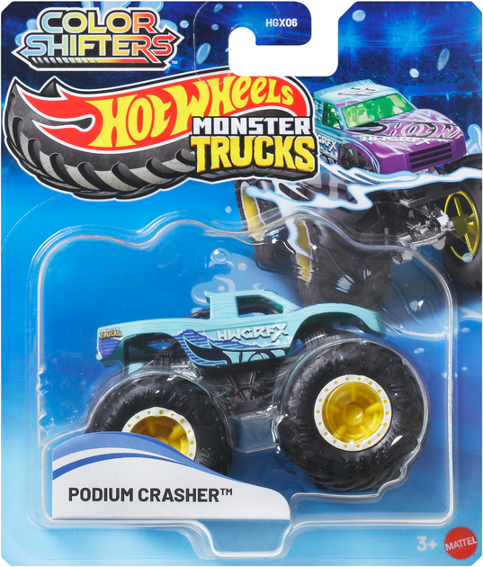 Машинка-внедорожник Hot Wheels Изменяй цвет серии Monster Trucks в ассортименте (HGX06) - Фото 3 Машинка-внедорожник Hot Wheels Изменяй цвет серии Monster Trucks в ассортименте (HGX06) - изображение 3