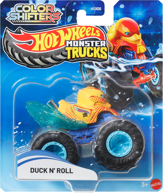 Машинка-внедорожник Hot Wheels Изменяй цвет серии Monster Trucks в ассортименте (HGX06) - Фото 6 Машинка-внедорожник Hot Wheels Изменяй цвет серии Monster Trucks в ассортименте (HGX06) - изображение 6