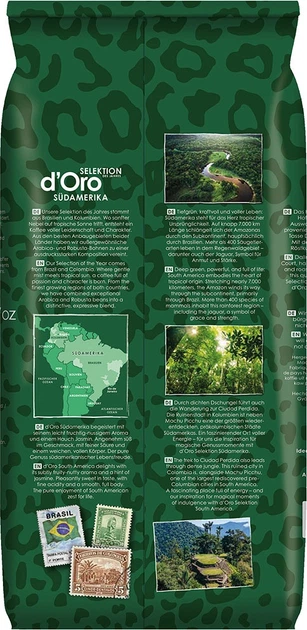 Кофе в зернах Dallmayr Crema d'Oro South America 1 кг (4008167035503) - изображение 4