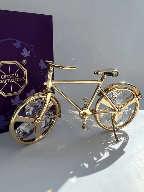 Фигурка с камнями Swarovski Велосипед 11х6,5 см 160380 - изображение 2