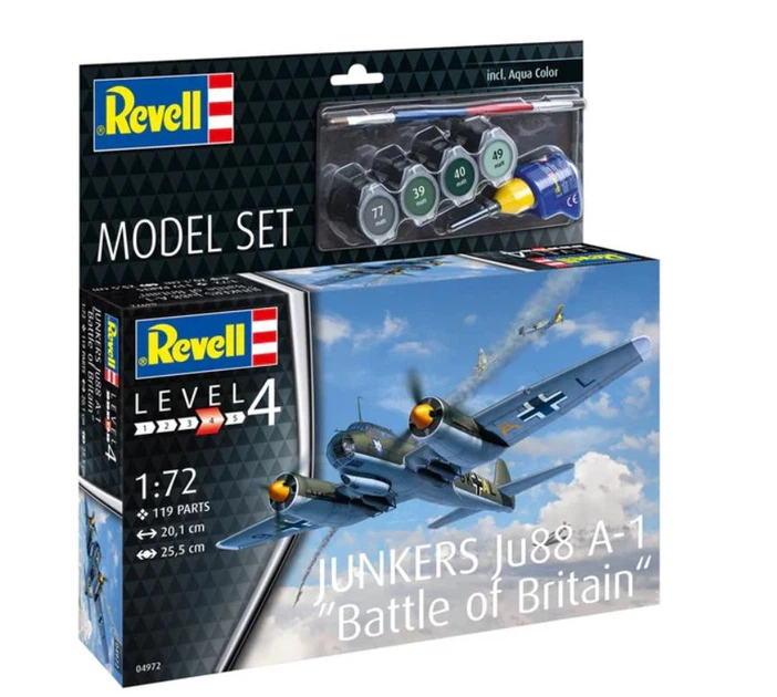 Стартовий набір 1/72 unkers Ju88 A-1 "Battle of Britain" Revell 64972 - зображення 8