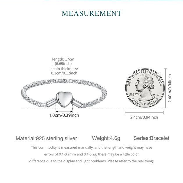 Срібний браслет 925 проби 17 см. 4,95 грам "Silver Splendor" - зображення 6