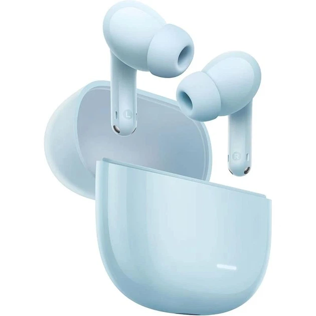 Наушники беспроводные вакуумные Xiaomi Redmi Buds 8 Lite Blue (BHR08OJGL), Bluetooth, с микрофоном, зарядный кейс, голубые - изображение 2