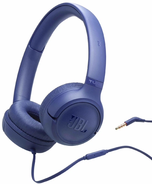 Наушники проводные накладные JBL Tune 530 Blue (JBLT530BLU), с микрофоном, динамические, закрытые, L-образный штекер 3.5 мм, регулируемое и складное оголовье, синие - изображение 7