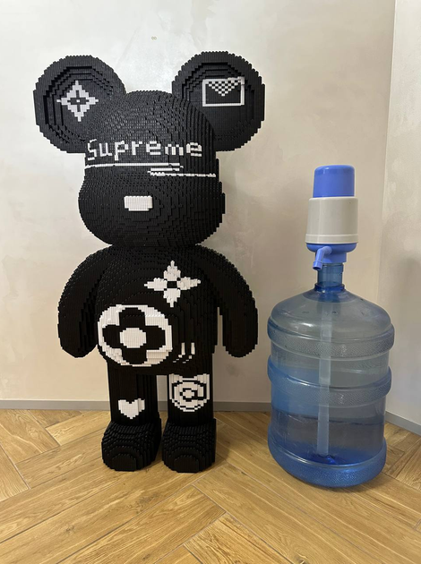 Supreme конструктор 3д для дорослих і дітей ArcaneBrick "Black" 92 см супрем збірний ведмідь конструктор magic blocks суприм - зображення 10