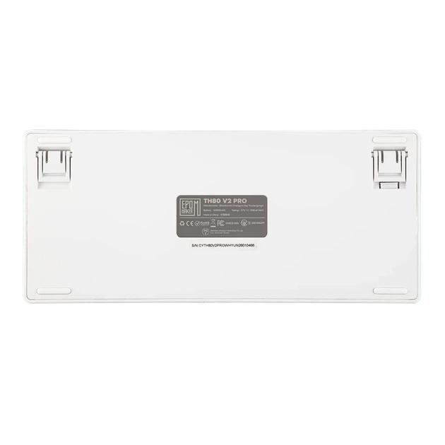 Epomaker TH80 V2 RPO, White Безшумна механічна бездротова клавіатура - зображення 12