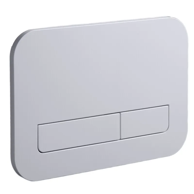 Панель змиву KOER KT-0609-01 240x160x7mm пластикова, кнопка лінійна (колір хром) (KR6130) - Фото 1 Панель змиву KOER KT-0609-01 240x160x7mm пластикова, кнопка лінійна (колір хром) (KR6130) - изображение 1