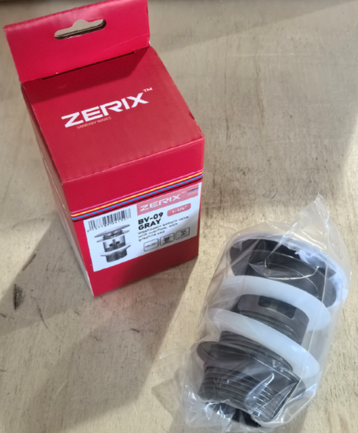 Донный клапан для раковины с переливом Zerix BV-09 GRAY 1 1/4" автоматический Click-Clack (Цвет графит) (MY0415) - изображение 13