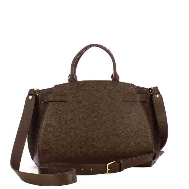 Сумка крос-боді через плече жіноча з натуральної шкіри велика Coccinelle Coccinellekliche E1EGP180280 W97 Коричнева (800070350950) - зображення 3