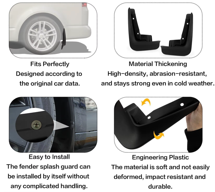Брызговики на Volkswagen T5 / T6 Caravelle Multivan (2003-2023) - Фото 8 Брызговики на Volkswagen T5 / T6 Caravelle Multivan (2003-2023) - изображение 8