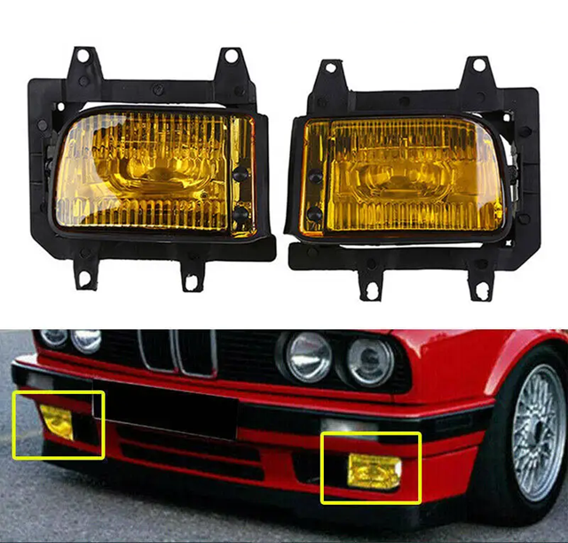 Противотуманные фары для BMW 3 серия E30 оранжевые (1982-1994) - изображение 3