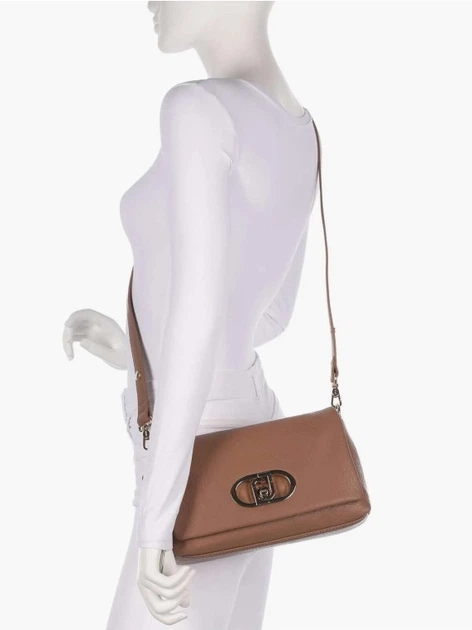 Сумка крос-боді через плече жіноча зі штучної шкіри середня Liu Jo AF5138E0161 81140 Коричнева (800070345574) - зображення 4