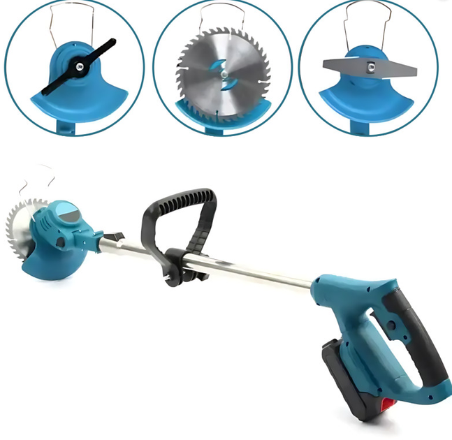 Акумуляторна газонокосарка + 2 акумулятори 48V, Lawn mower / Бездротовий триммер для трави - Фото 4 Акумуляторна газонокосарка + 2 акумулятори 48V, Lawn mower / Бездротовий триммер для трави - изображение 4