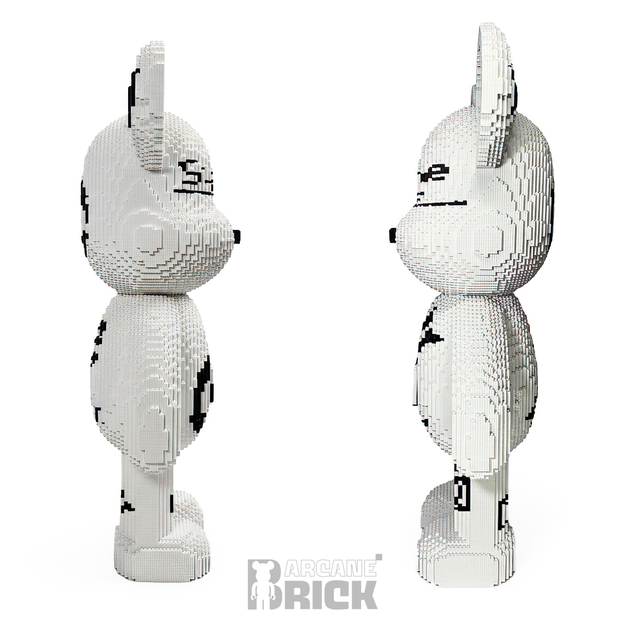 Supreme конструктор 3д для дорослих і дітей ArcaneBrick "White" 92 см супрем збірний ведмідь конструктор magic blocks супрім - зображення 2