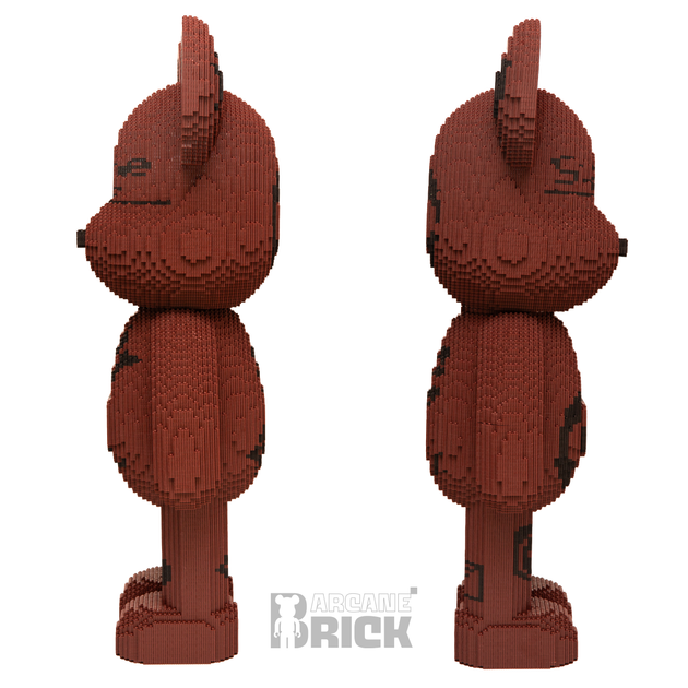 Supreme конструктор 3д для взрослых и детей ArcaneBrick "Brown" 92см супрем сборный медведь конструктор magic blocks суприм - изображение 2
