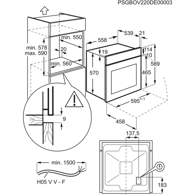 Piekarnik elektryczny Electrolux EOF3H40BW - obraz 2