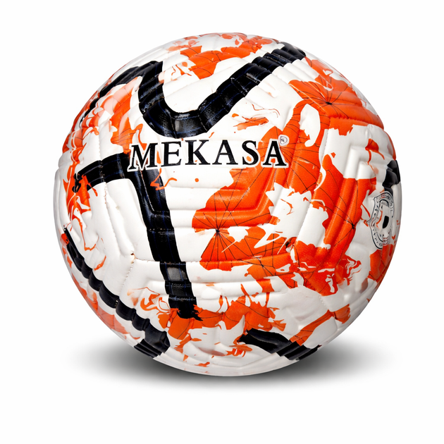 Футбольный мяч MEKASA №5 PU Бело-Черно-Красный 22554 - Фото 1 Футбольный мяч MEKASA №5 PU Бело-Черно-Красный 22554 - изображение 1