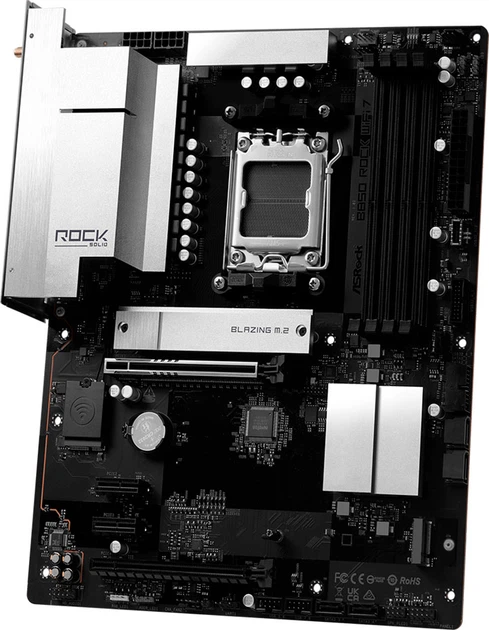 Материнська плата ASRock B850 Rock Wi-Fi 7 (sAM5, AMD B850, PCI-Ex16) - зображення 3