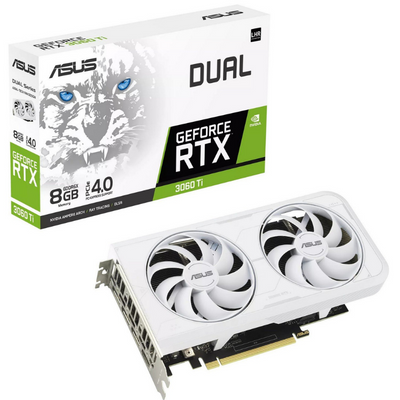 Видеокарта Asus GeForce RTX 3060 Ti Dual (DUAL-RTX3060TI-8GD6X-WHITE) - изображение 2