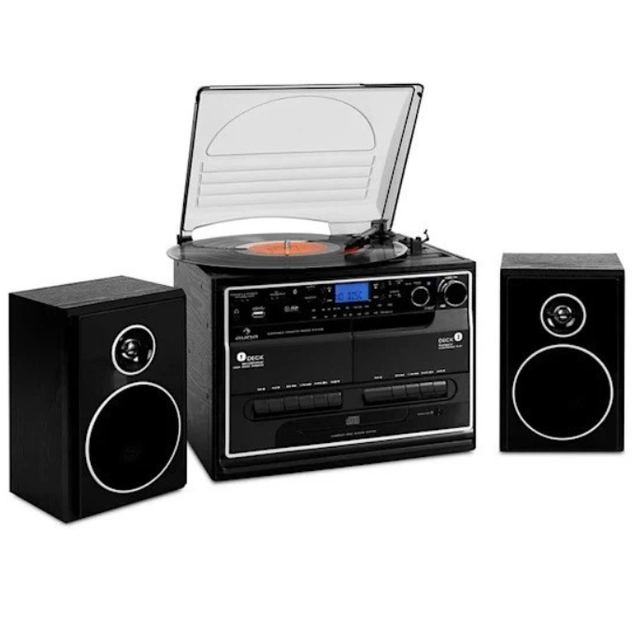 Стереосистема Auna з Bluetooth, CD, касетною декою та USB - зображення 2