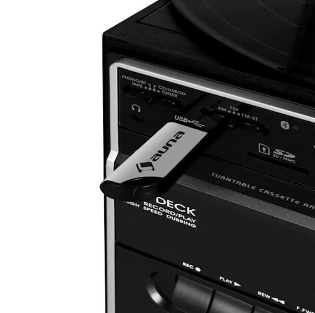 Стереосистема Auna з Bluetooth, CD, касетною декою та USB - зображення 4